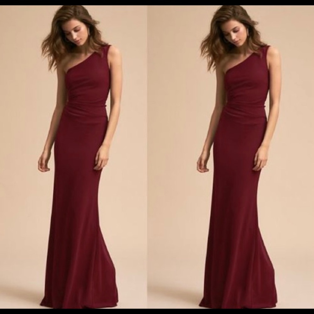 BHLDN Katie May Gwyneth One Shoulder Dress